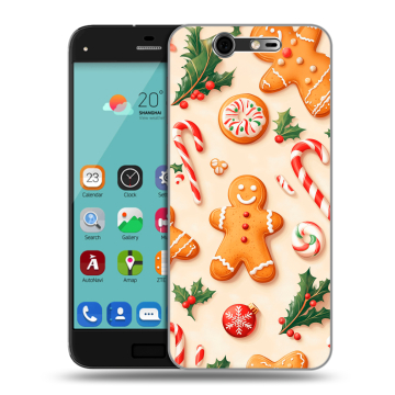 Силиконовый чехол на ZTE Blade S7 с принтом Новый год