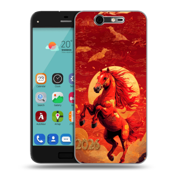 Силиконовый чехол на ZTE Blade S7 с принтом Новый год