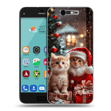 Силиконовый чехол на ZTE Blade S7 с принтом Новый год
