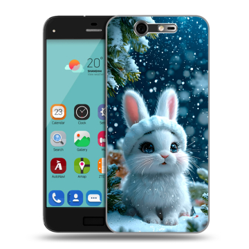 Силиконовый чехол на ZTE Blade S7 с принтом Новый год