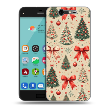 Силиконовый чехол на ZTE Blade S7 с принтом Новый год