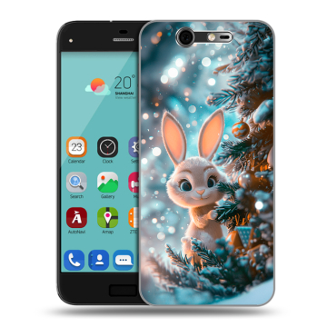 Силиконовый чехол на ZTE Blade S7 с принтом Новый год