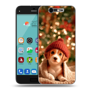 Силиконовый чехол на ZTE Blade S7 с принтом Новый год