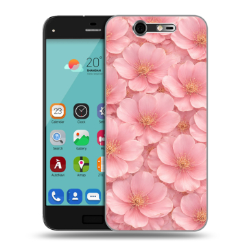 Силиконовый чехол на ZTE Blade S7 с принтом женский