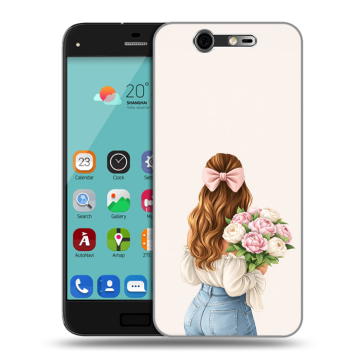 Силиконовый чехол на ZTE Blade S7 с принтом женский Силиконовый чехол на ZTE Blade S7 с принтом женский