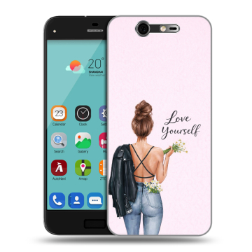 Силиконовый чехол на ZTE Blade S7 с принтом женский Силиконовый чехол на ZTE Blade S7 с принтом женский