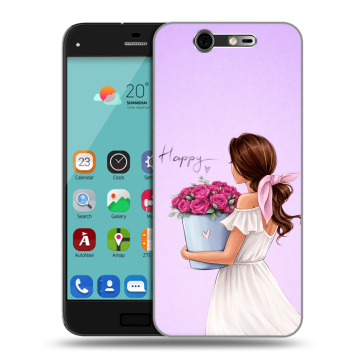Силиконовый чехол на ZTE Blade S7 с принтом женский Силиконовый чехол на ZTE Blade S7 с принтом женский