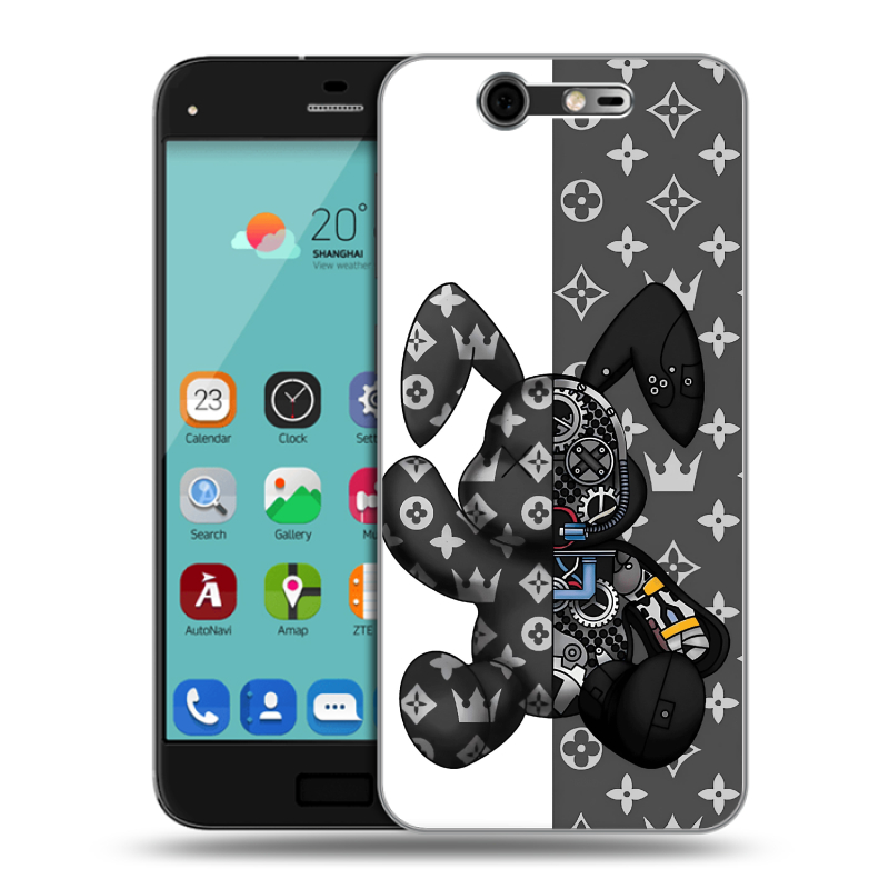 Силиконовый чехол на ZTE Blade S7 с принтом Луи робот Силиконовый чехол на ZTE Blade S7 с принтом Луи робот