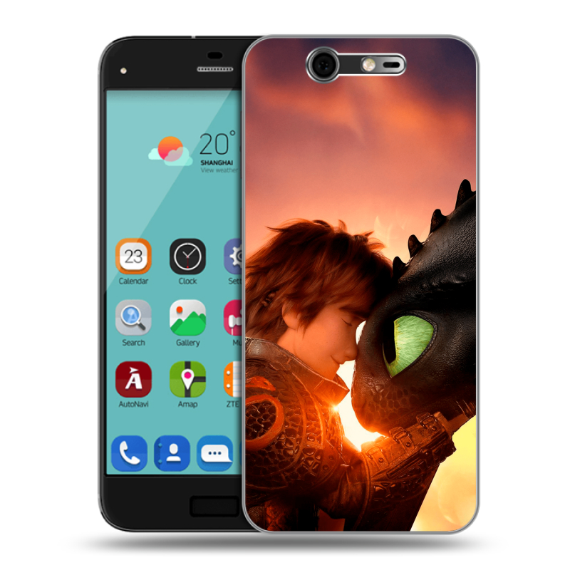 Силиконовый чехол на ZTE Blade S7 с принтом Как приручить дракона Силиконовый чехол на ZTE Blade S7 с принтом Как приручить дракона