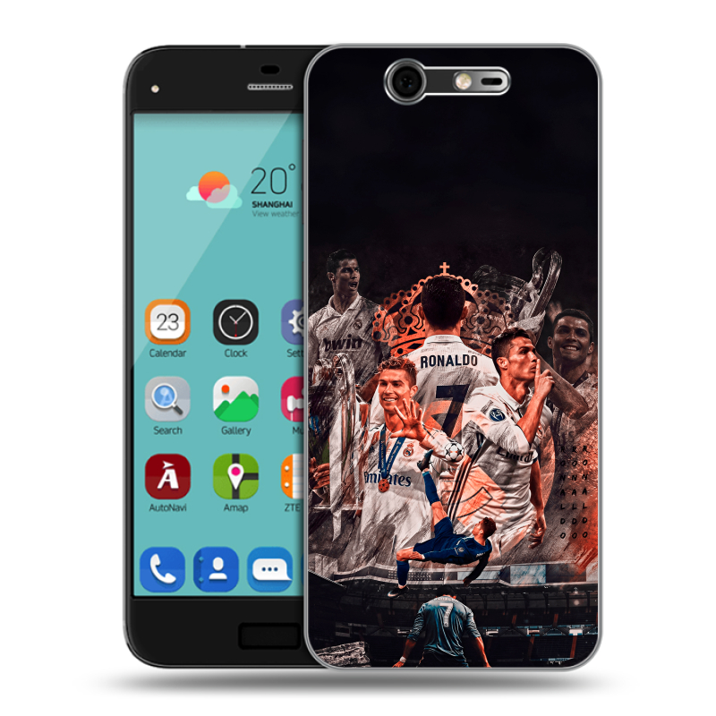 Силиконовый чехол на ZTE Blade S7 с принтом Реал Роналдо Real Ronaldo Силиконовый чехол на ZTE Blade S7 с принтом Реал Роналдо Real Ronaldo