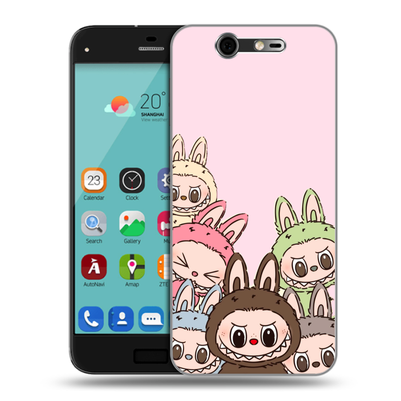 Силиконовый чехол на ZTE Blade S7 с принтом Лабубу Силиконовый чехол на ZTE Blade S7 с принтом Лабубу
