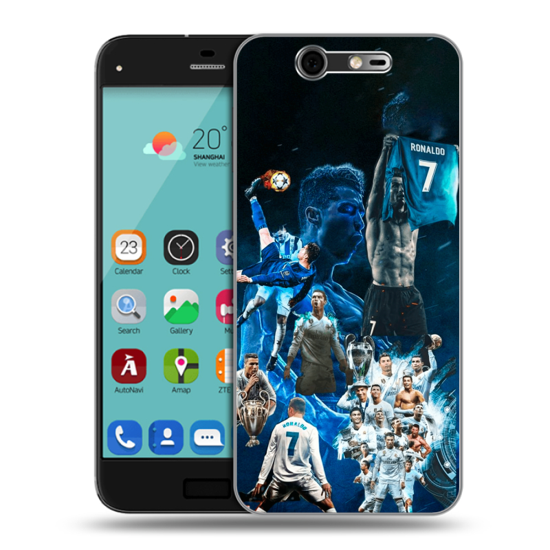 Силиконовый чехол на ZTE Blade S7 с принтом Реал Роналдо Силиконовый чехол на ZTE Blade S7 с принтом Реал Роналдо