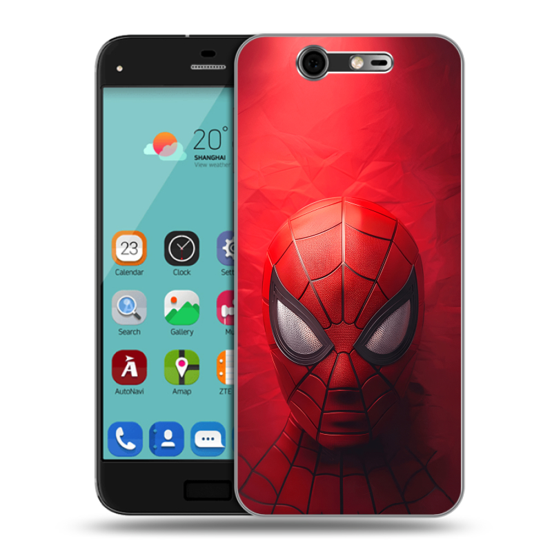 Силиконовый чехол на ZTE Blade S7 с принтом Spiderman Человек паук Силиконовый чехол на ZTE Blade S7 с принтом Spiderman Человек паук