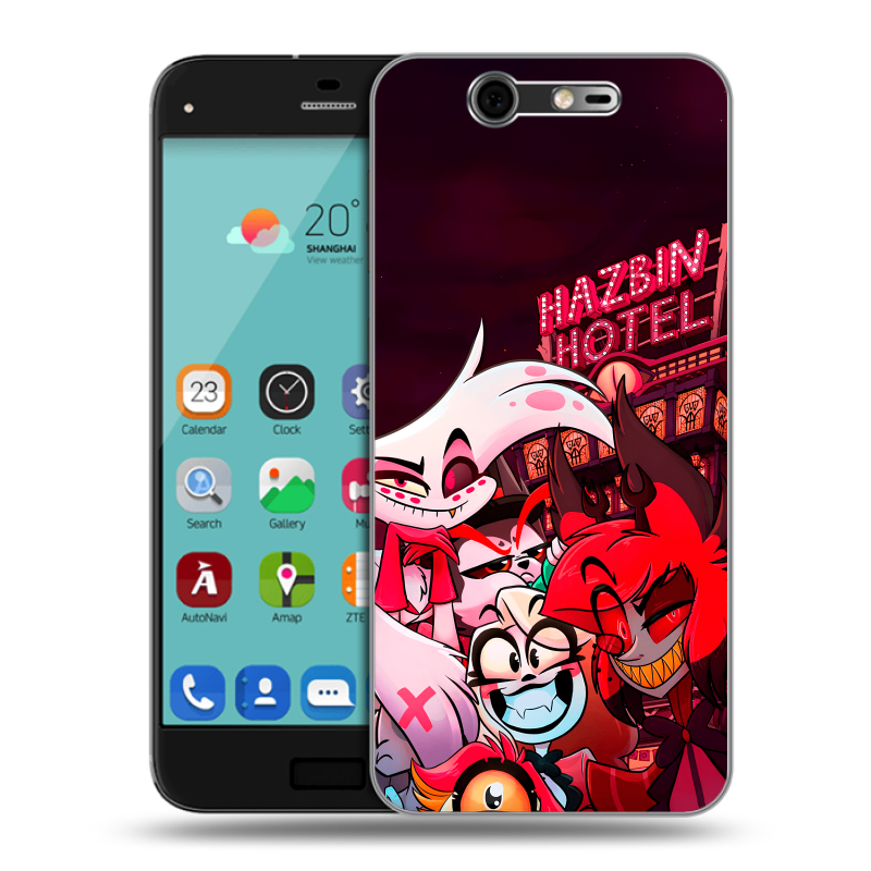 Силиконовый чехол на ZTE Blade S7 с принтом Hazbin Hotel Отель Хазбин Силиконовый чехол на ZTE Blade S7 с принтом Hazbin Hotel Отель Хазбин