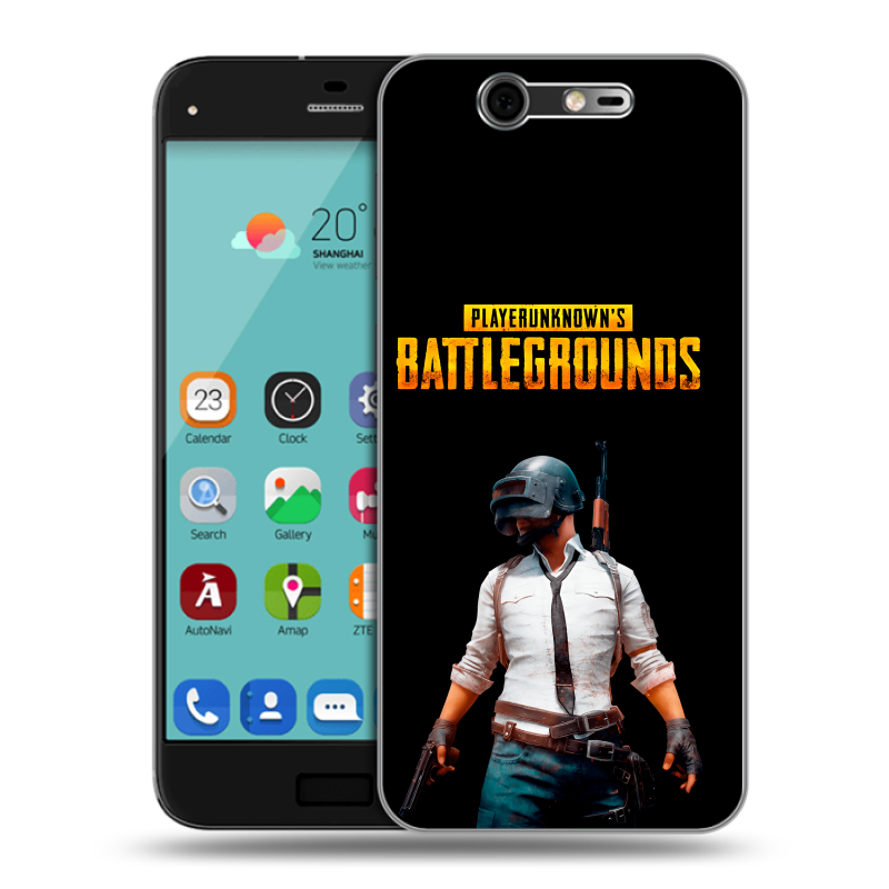 Силиконовый чехол на ZTE Blade S7 с принтом PUGB ПАГБ Силиконовый чехол на ZTE Blade S7 с принтом PUGB ПАГБ