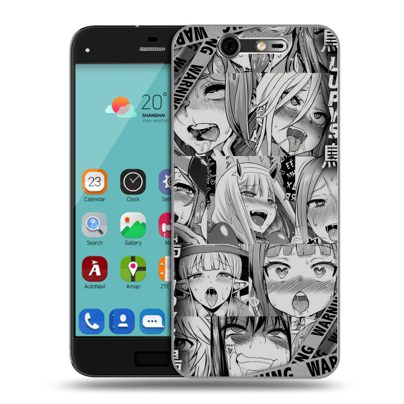 Силиконовый чехол на ZTE Blade S7 с принтом Ahegao Ахегао Аниме Силиконовый чехол на ZTE Blade S7 с принтом Ahegao Ахегао Аниме