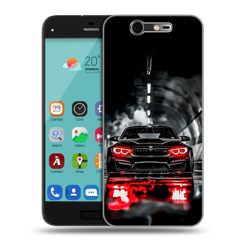 Силиконовый чехол на ZTE Blade S7 с принтом BMW БМВ Силиконовый чехол на ZTE Blade S7 с принтом BMW БМВ