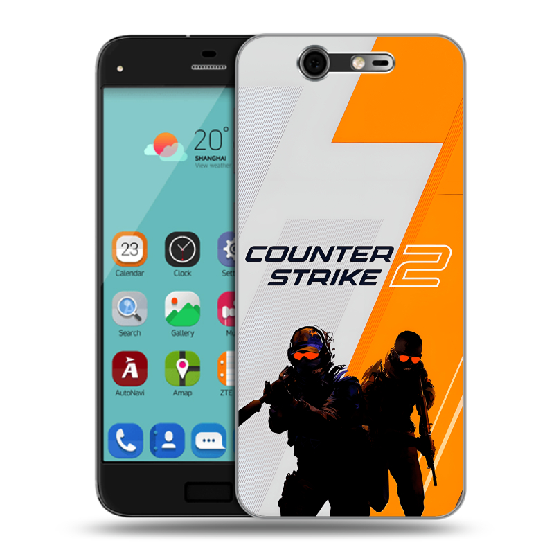 Силиконовый чехол на ZTE Blade S7 с принтом Counter Strike Силиконовый чехол на ZTE Blade S7 с принтом Counter Strike
