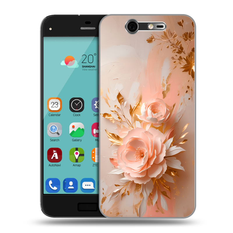 Силиконовый чехол на ZTE Blade S7 с принтом женский Силиконовый чехол на ZTE Blade S7 с принтом женский