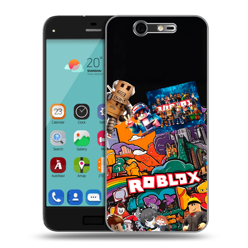 Силиконовый чехол на ZTE Blade S7 с принтом Roblox Роблокс Силиконовый чехол на ZTE Blade S7 с принтом Roblox Роблокс