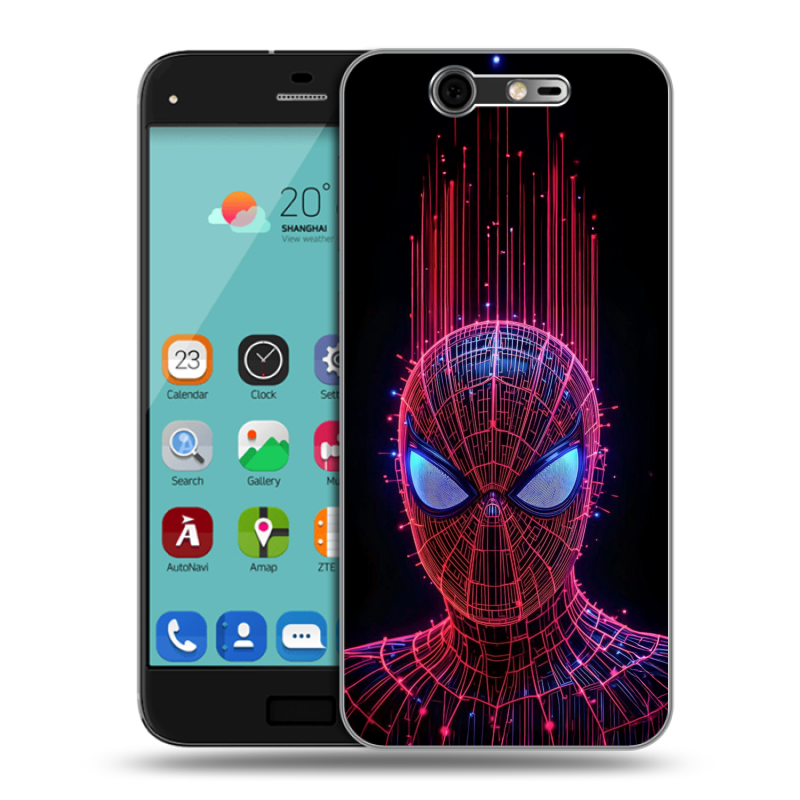 Силиконовый чехол на ZTE Blade S7 с принтом Spiderman Человек паук Силиконовый чехол на ZTE Blade S7 с принтом Spiderman Человек паук