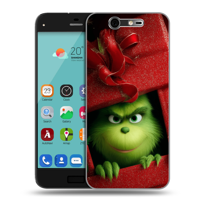 Силиконовый чехол на ZTE Blade S7 с принтом Новый год Силиконовый чехол на ZTE Blade S7 с принтом Новый год