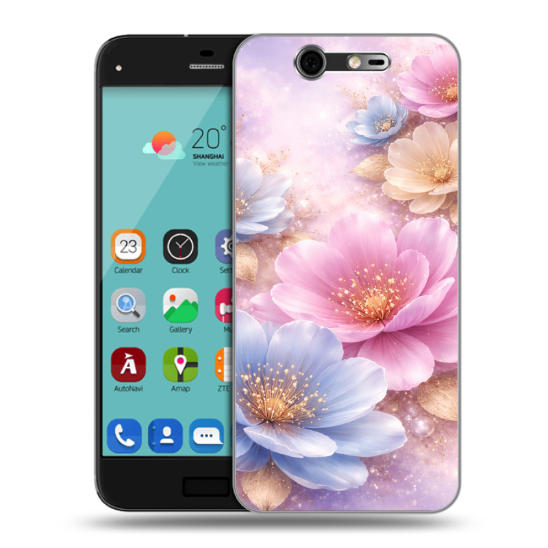 Силиконовый чехол на ZTE Blade S7 с принтом женский Силиконовый чехол на ZTE Blade S7 с принтом женский