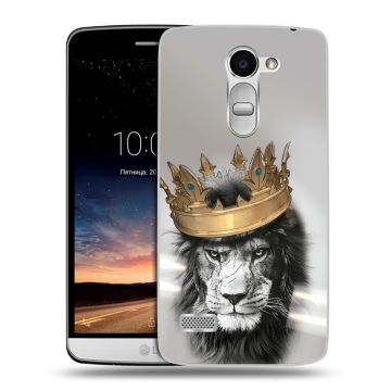 Пластиковый чехол на LG Ray с принтом Лев с короной Пластиковый чехол на LG Ray с принтом Лев с короной