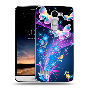 Пластиковый чехол на LG Ray с принтом Бабочки