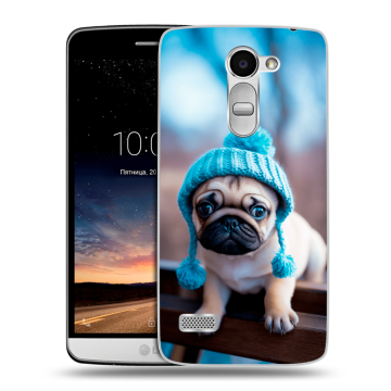 Пластиковый чехол на LG Ray с принтом Мопс в шапке Пластиковый чехол на LG Ray с принтом Мопс в шапке