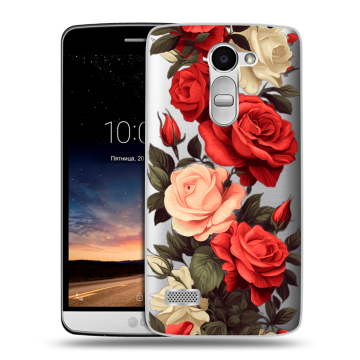 Пластиковый чехол на LG Ray с принтом Розы