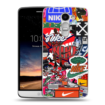 Пластиковый чехол на LG Ray с принтом Найк Nike яркий
