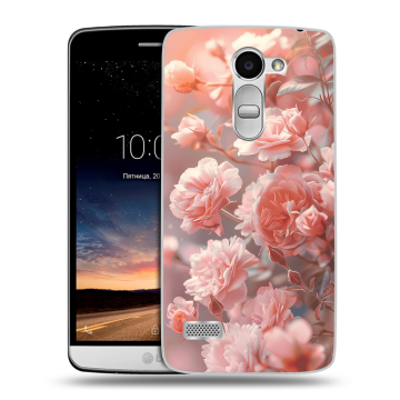 Пластиковый чехол на LG Ray с принтом Розовые розы
