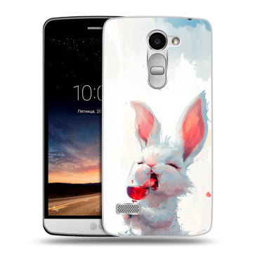 Пластиковый чехол на LG Ray с принтом кролик зайчик