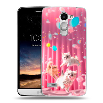 Пластиковый чехол на LG Ray с принтом милые котики Пластиковый чехол на LG Ray с принтом милые котики
