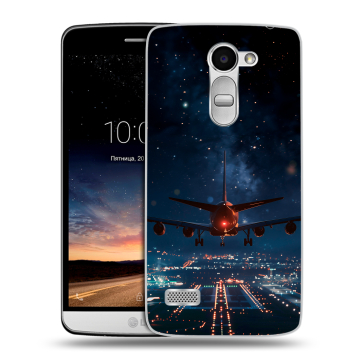 Пластиковый чехол на LG Ray с принтом самолет