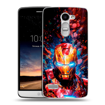 Пластиковый чехол на LG Ray с принтом Железный человек Ironman Пластиковый чехол на LG Ray с принтом Железный человек Ironman