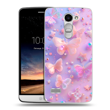 Пластиковый чехол на LG Ray с принтом Бабочки