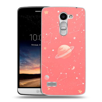 Пластиковый чехол на LG Ray с принтом Розовый космос Пластиковый чехол на LG Ray с принтом Розовый космос