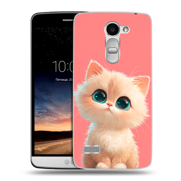 Пластиковый чехол на LG Ray с принтом Розовый котенок Пластиковый чехол на LG Ray с принтом Розовый котенок