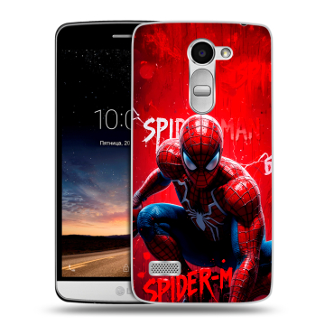 Пластиковый чехол на LG Ray с принтом Spiderman Человек паук Пластиковый чехол на LG Ray с принтом Spiderman Человек паук