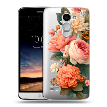 Пластиковый чехол на LG Ray с принтом цветы Пластиковый чехол на LG Ray с принтом цветы