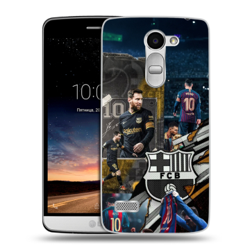 Пластиковый чехол на LG Ray с принтом Messi Barcelona Пластиковый чехол на LG Ray с принтом Messi Barcelona