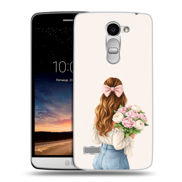 Пластиковый чехол на LG Ray с принтом женский