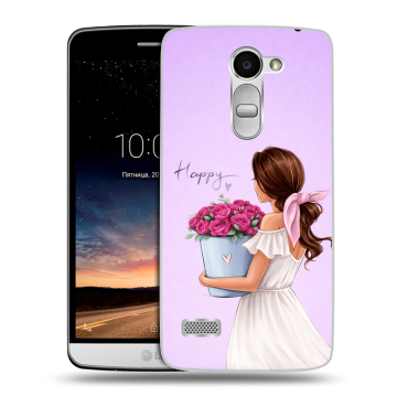 Пластиковый чехол на LG Ray с принтом женский