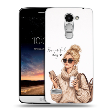 Пластиковый чехол на LG Ray с принтом женский