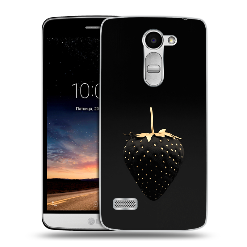 Пластиковый чехол на LG Ray с принтом Черная клубника Пластиковый чехол на LG Ray с принтом Черная клубника