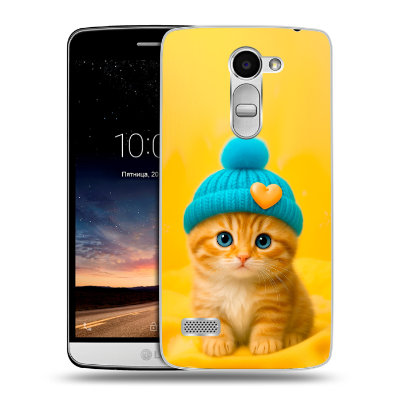 Пластиковый чехол на LG Ray с принтом Котенок в шапке Пластиковый чехол на LG Ray с принтом Котенок в шапке