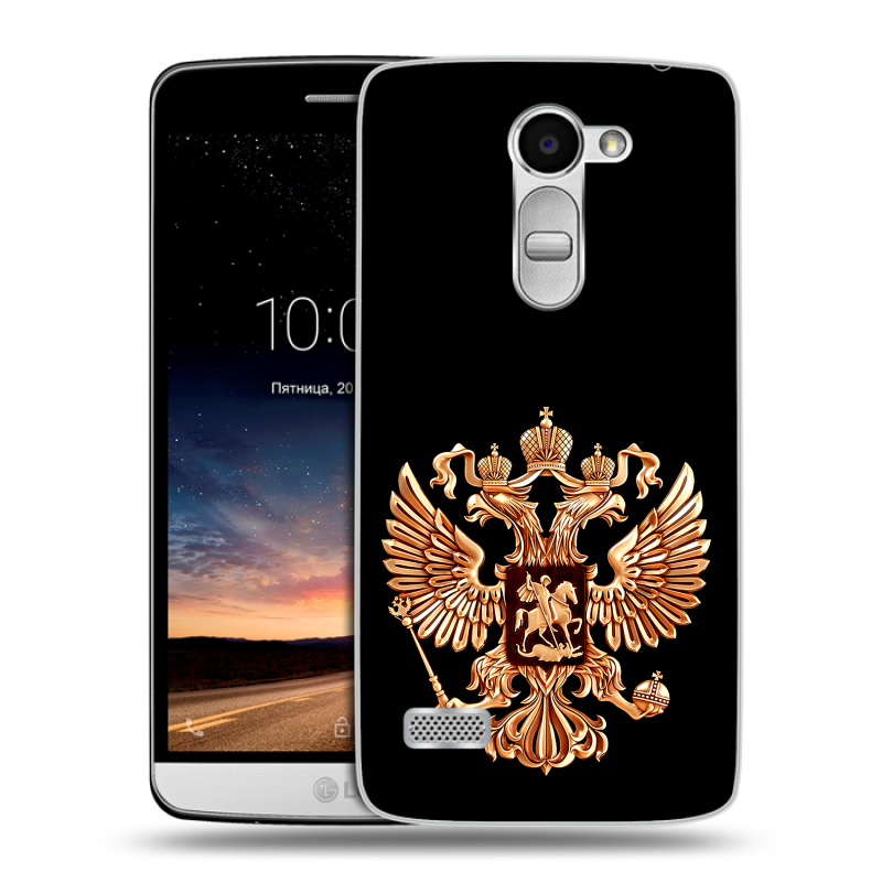 Пластиковый чехол на LG Ray с принтом Герб России золотой Пластиковый чехол на LG Ray с принтом Герб России золотой