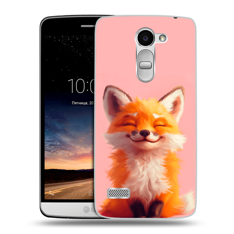 Пластиковый чехол на LG Ray с принтом милая лиса Пластиковый чехол на LG Ray с принтом милая лиса